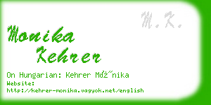 monika kehrer business card